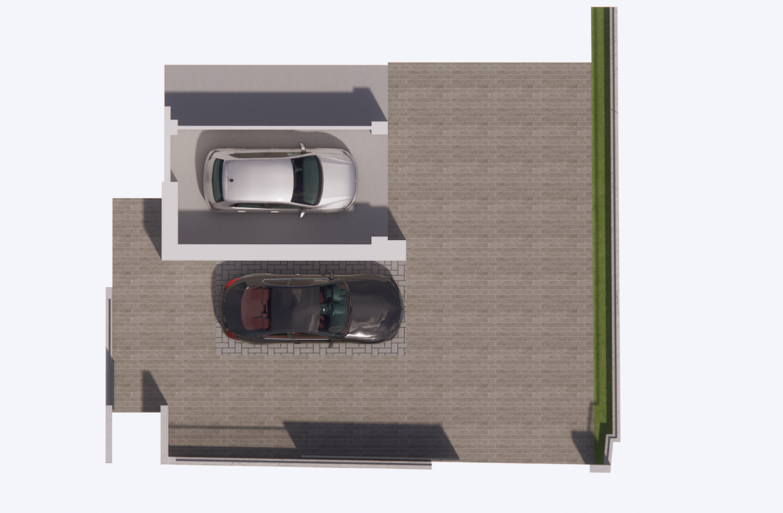 vista pianta garage